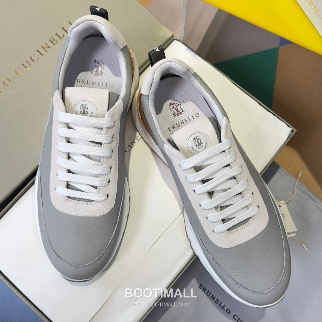 Brunello Cucinelli Cotton Knit Calfskin Platform Lambskin Rubber Black Sneakers 브루넬로 쿠치넬리 코튼 니트 카프스킨 플랫폼 램스킨 러버 블랙 스니커즈 5