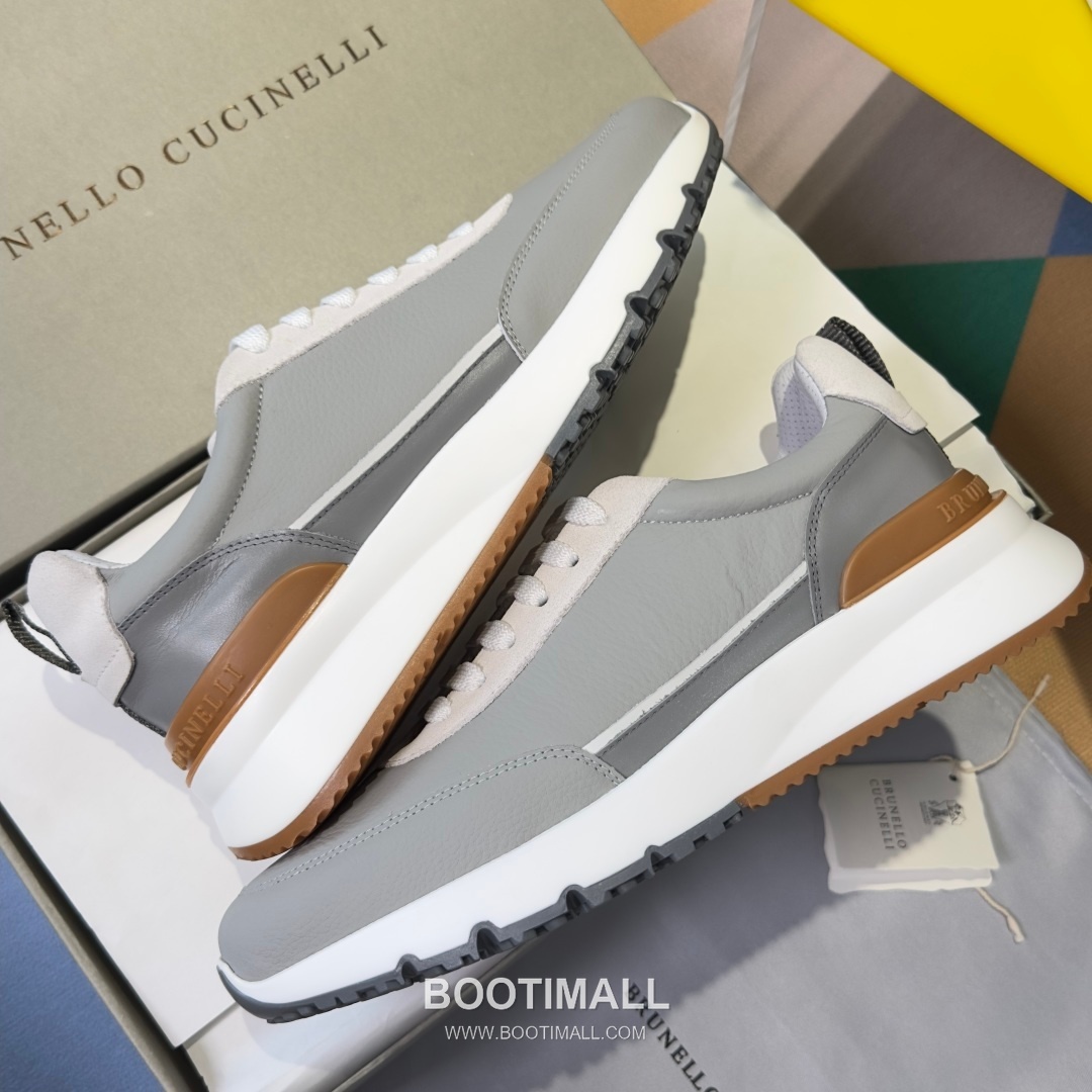 Brunello Cucinelli Cotton Knit Calfskin Platform Lambskin Rubber Black Sneakers 브루넬로 쿠치넬리 코튼 니트 카프스킨 플랫폼 램스킨 러버 블랙 스니커즈 6