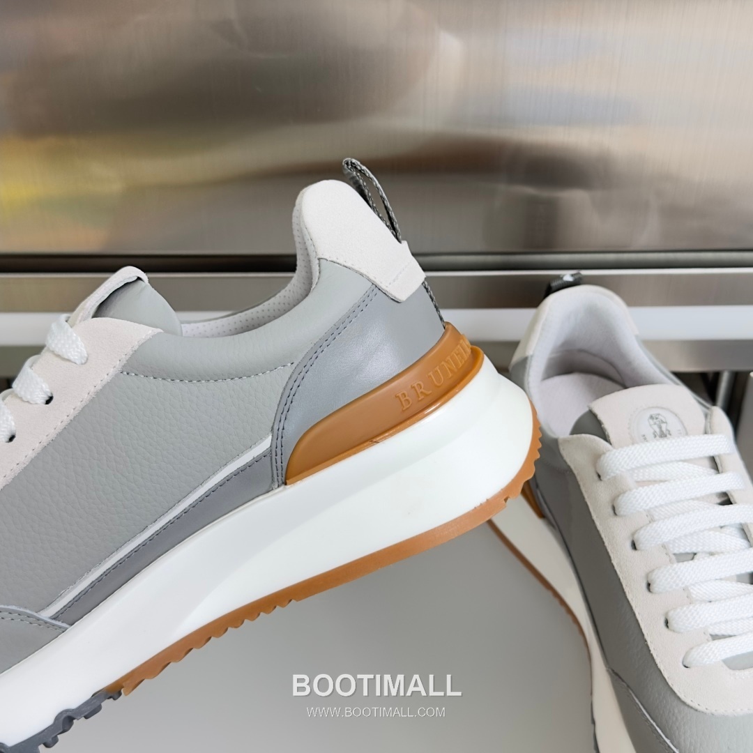 Brunello Cucinelli Cotton Knit Calfskin Platform Lambskin Rubber Black Sneakers 브루넬로 쿠치넬리 코튼 니트 카프스킨 플랫폼 램스킨 러버 블랙 스니커즈 7