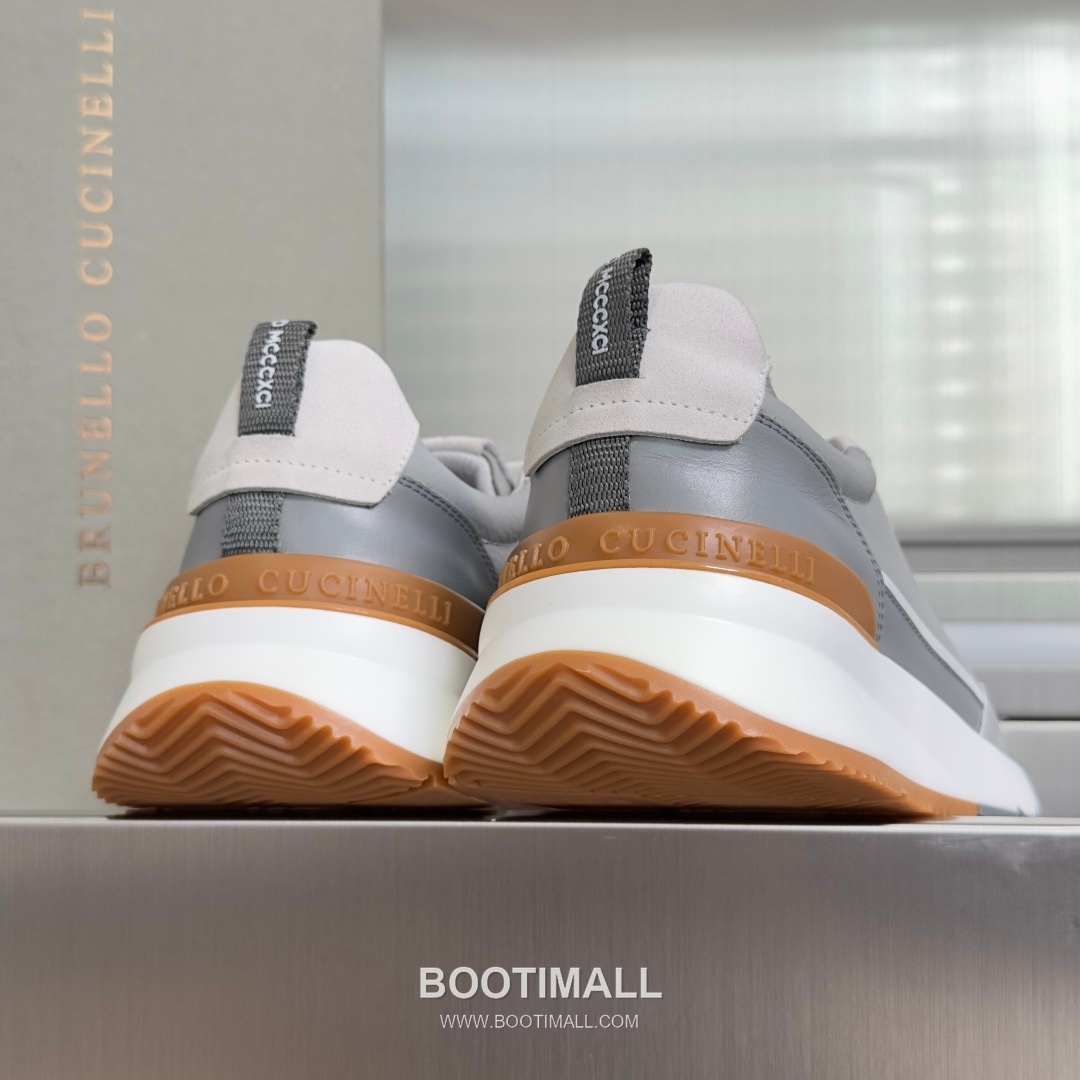 Brunello Cucinelli Cotton Knit Calfskin Platform Lambskin Rubber Black Sneakers 브루넬로 쿠치넬리 코튼 니트 카프스킨 플랫폼 램스킨 러버 블랙 스니커즈 8