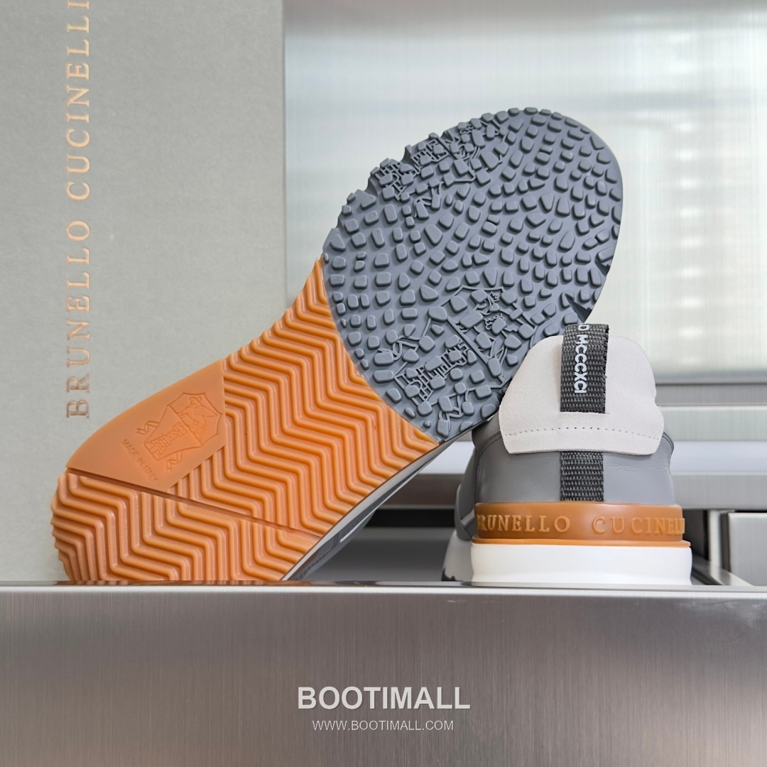 Brunello Cucinelli Cotton Knit Calfskin Platform Lambskin Rubber Black Sneakers 브루넬로 쿠치넬리 코튼 니트 카프스킨 플랫폼 램스킨 러버 블랙 스니커즈 9