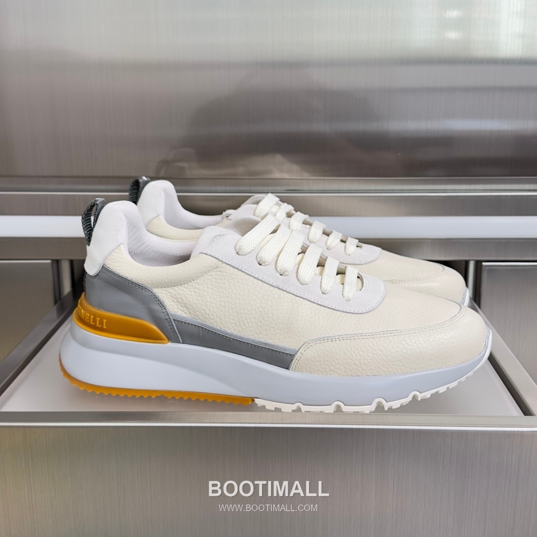 Brunello Cucinelli Cotton Knit Calfskin Platform Lambskin Rubber Black Sneakers 브루넬로 쿠치넬리 코튼 니트 카프스킨 플랫폼 램스킨 러버 블랙 스니커즈 1