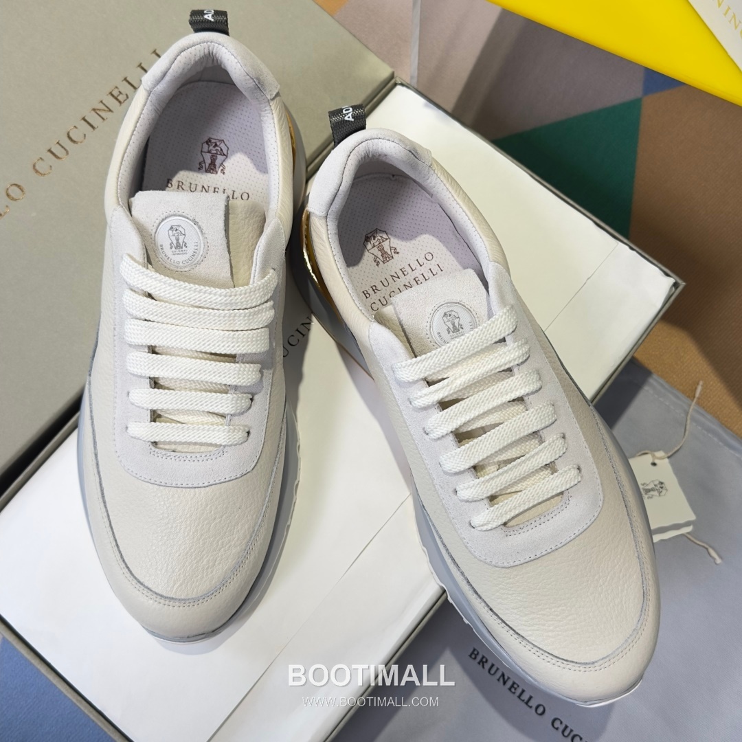 Brunello Cucinelli Cotton Knit Calfskin Platform Lambskin Rubber Black Sneakers 브루넬로 쿠치넬리 코튼 니트 카프스킨 플랫폼 램스킨 러버 블랙 스니커즈 5