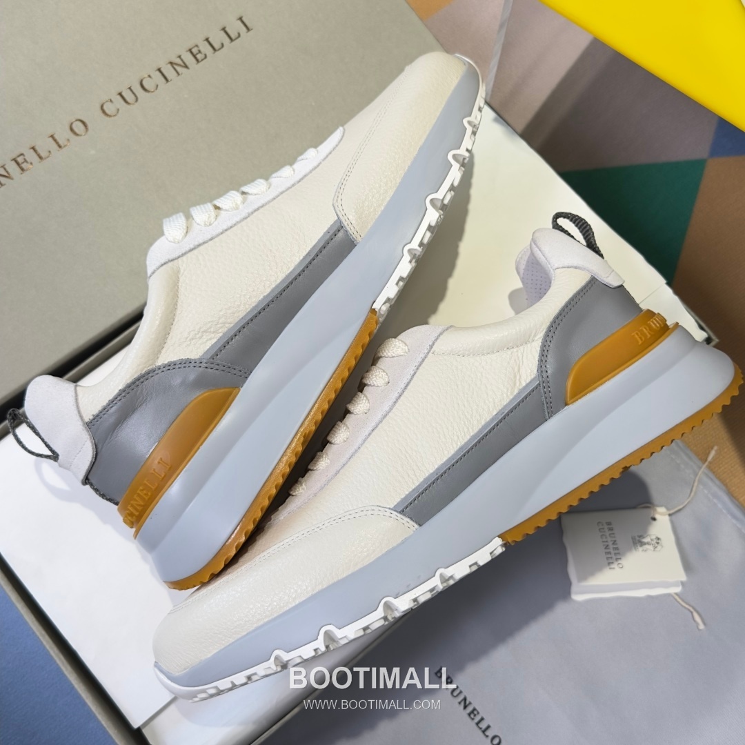 Brunello Cucinelli Cotton Knit Calfskin Platform Lambskin Rubber Black Sneakers 브루넬로 쿠치넬리 코튼 니트 카프스킨 플랫폼 램스킨 러버 블랙 스니커즈 6