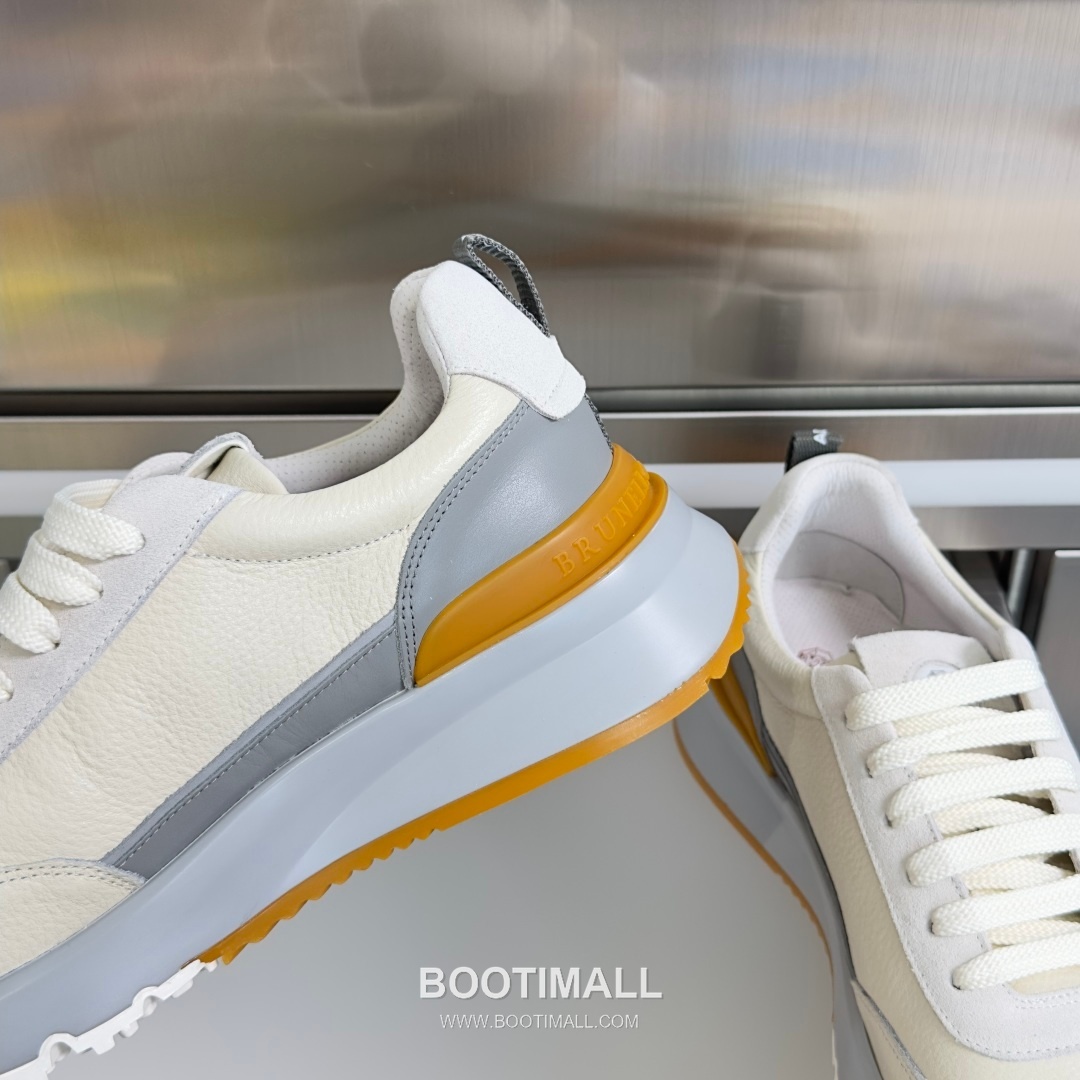 Brunello Cucinelli Cotton Knit Calfskin Platform Lambskin Rubber Black Sneakers 브루넬로 쿠치넬리 코튼 니트 카프스킨 플랫폼 램스킨 러버 블랙 스니커즈 7