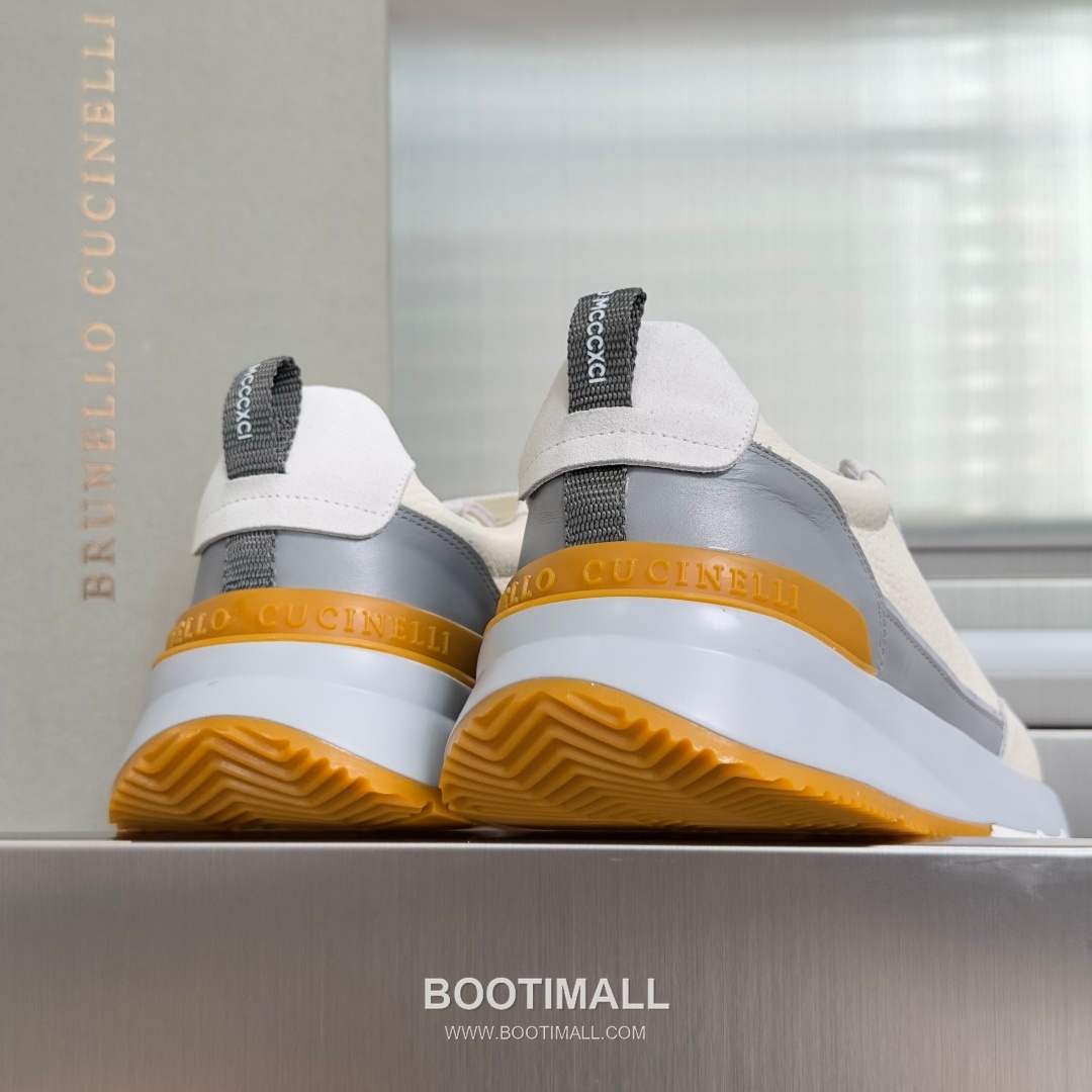 Brunello Cucinelli Cotton Knit Calfskin Platform Lambskin Rubber Black Sneakers 브루넬로 쿠치넬리 코튼 니트 카프스킨 플랫폼 램스킨 러버 블랙 스니커즈 8