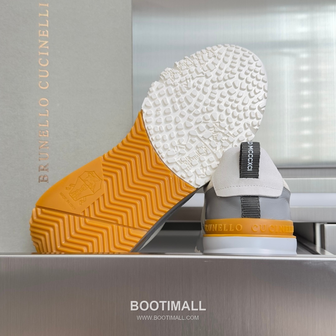 Brunello Cucinelli Cotton Knit Calfskin Platform Lambskin Rubber Black Sneakers 브루넬로 쿠치넬리 코튼 니트 카프스킨 플랫폼 램스킨 러버 블랙 스니커즈 9