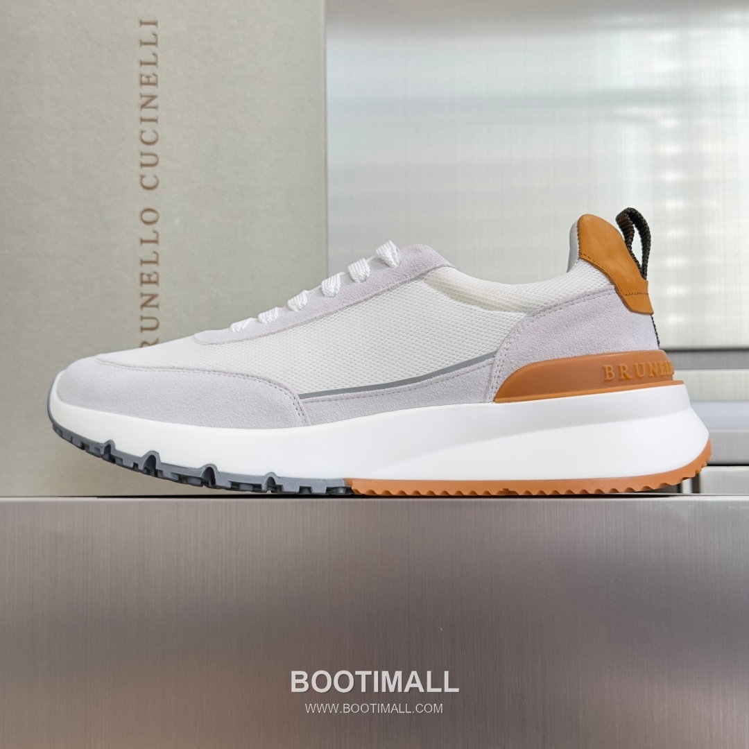 Brunello Cucinelli Cotton Knit Calfskin Platform Lambskin Rubber Black Sneakers 브루넬로 쿠치넬리 코튼 니트 카프스킨 플랫폼 램스킨 러버 블랙 스니커즈 2