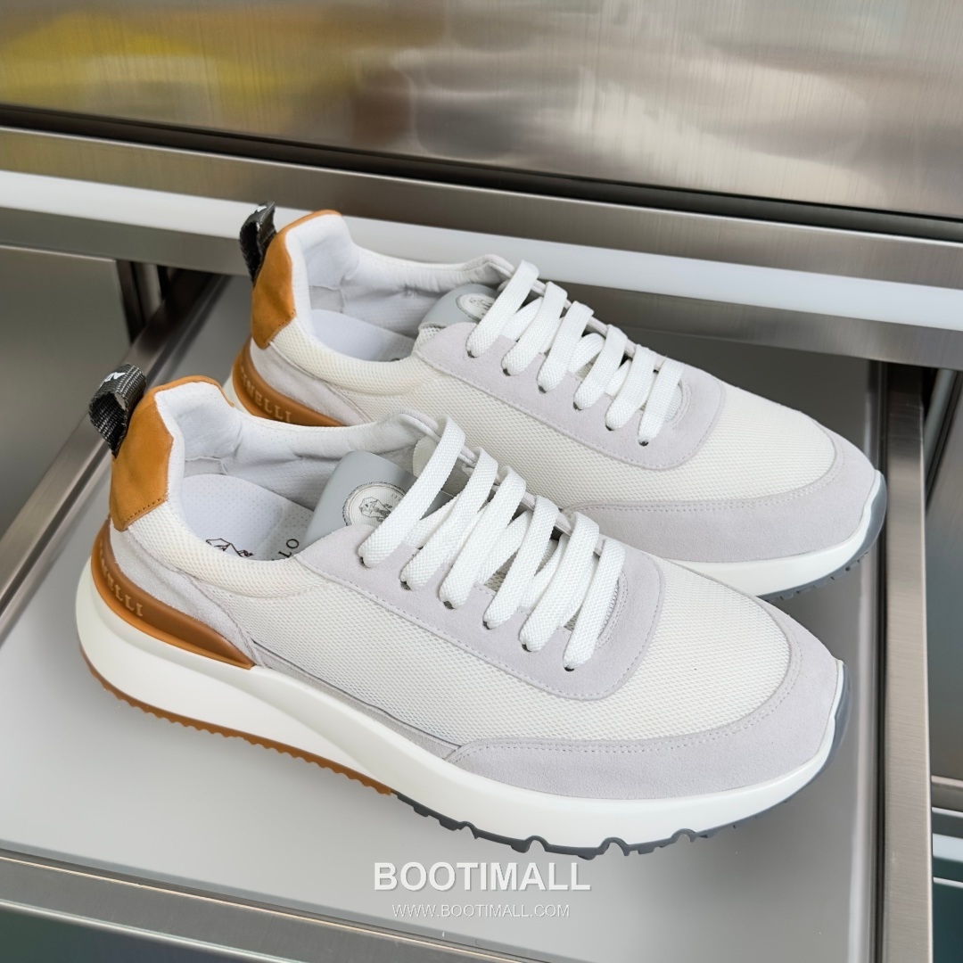 Brunello Cucinelli Cotton Knit Calfskin Platform Lambskin Rubber Black Sneakers 브루넬로 쿠치넬리 코튼 니트 카프스킨 플랫폼 램스킨 러버 블랙 스니커즈 3