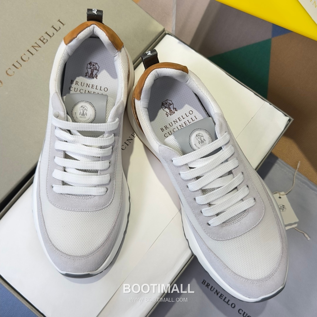 Brunello Cucinelli Cotton Knit Calfskin Platform Lambskin Rubber Black Sneakers 브루넬로 쿠치넬리 코튼 니트 카프스킨 플랫폼 램스킨 러버 블랙 스니커즈 5