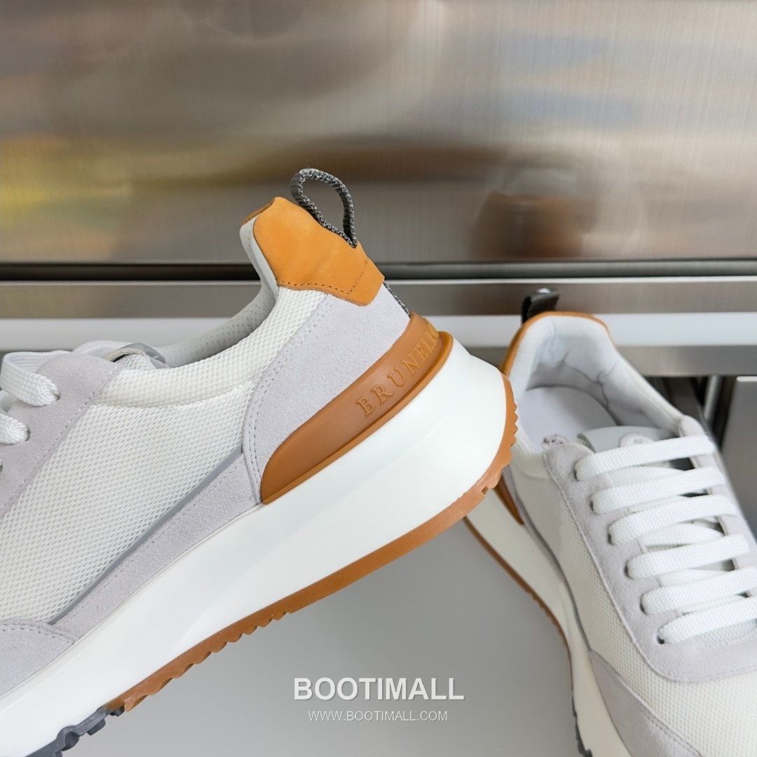 Brunello Cucinelli Cotton Knit Calfskin Platform Lambskin Rubber Black Sneakers 브루넬로 쿠치넬리 코튼 니트 카프스킨 플랫폼 램스킨 러버 블랙 스니커즈 7