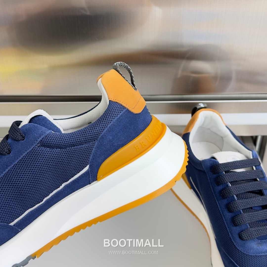 Brunello Cucinelli Cotton Knit Calfskin Platform Lambskin Rubber Black Sneakers 브루넬로 쿠치넬리 코튼 니트 카프스킨 플랫폼 램스킨 러버 블랙 스니커즈 7