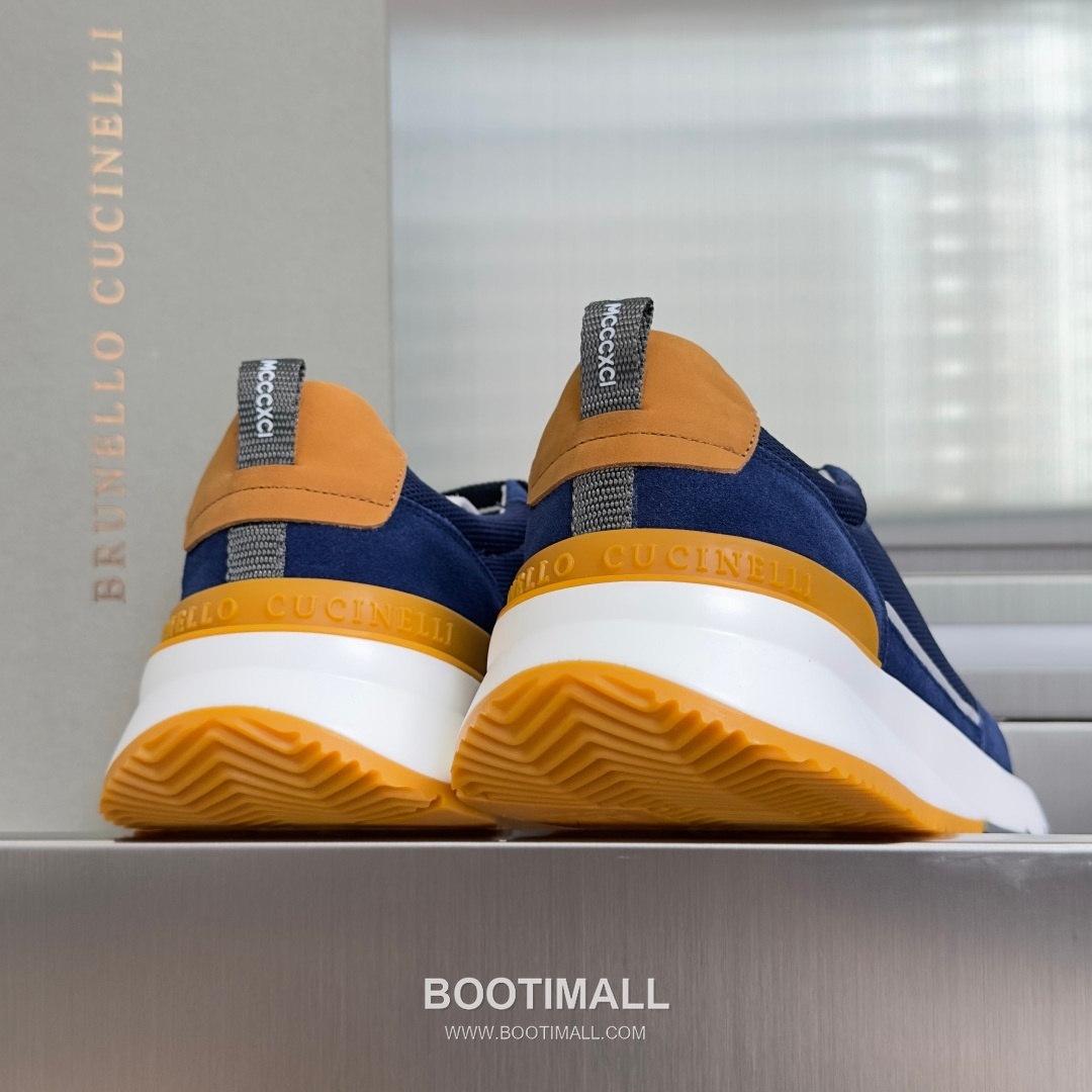 Brunello Cucinelli Cotton Knit Calfskin Platform Lambskin Rubber Black Sneakers 브루넬로 쿠치넬리 코튼 니트 카프스킨 플랫폼 램스킨 러버 블랙 스니커즈 8