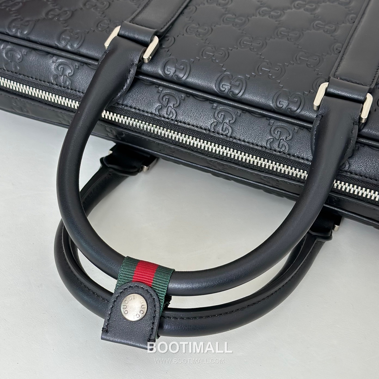 Gucci GG Emblem Embossed Briefcase Glossy Leather Black 구찌 GG 엠블럼 엠보스드 브리프케이스 글로시 레더 블랙 37cm 6