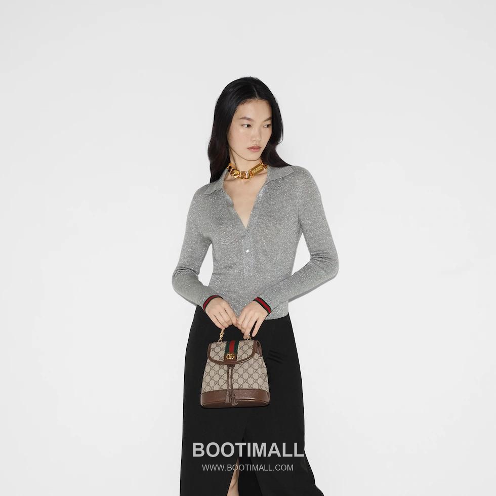 Gucci Ophidia GG Supreme Mini GG Canvas Beige Backpack 구찌 오피디아 GG 수프림 미니 캔버스 베이지 백팩 20.5cm 9