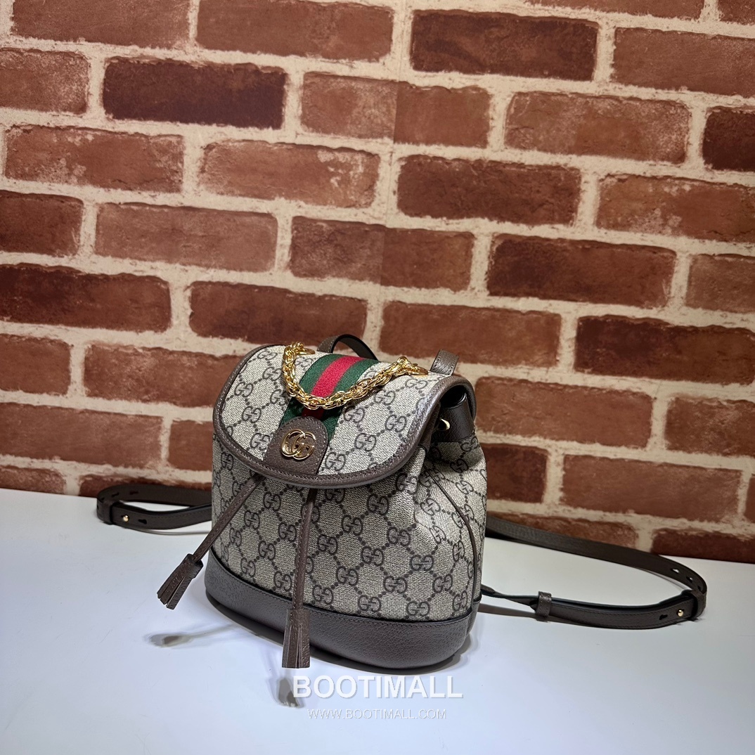 Gucci Ophidia GG Supreme Mini GG Canvas Beige Backpack 구찌 오피디아 GG 수프림 미니 캔버스 베이지 백팩 20.5cm 11