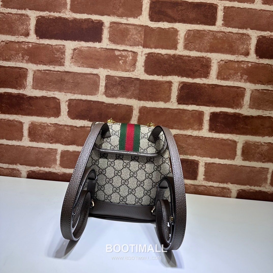 Gucci Ophidia GG Supreme Mini GG Canvas Beige Backpack 구찌 오피디아 GG 수프림 미니 캔버스 베이지 백팩 20.5cm 12