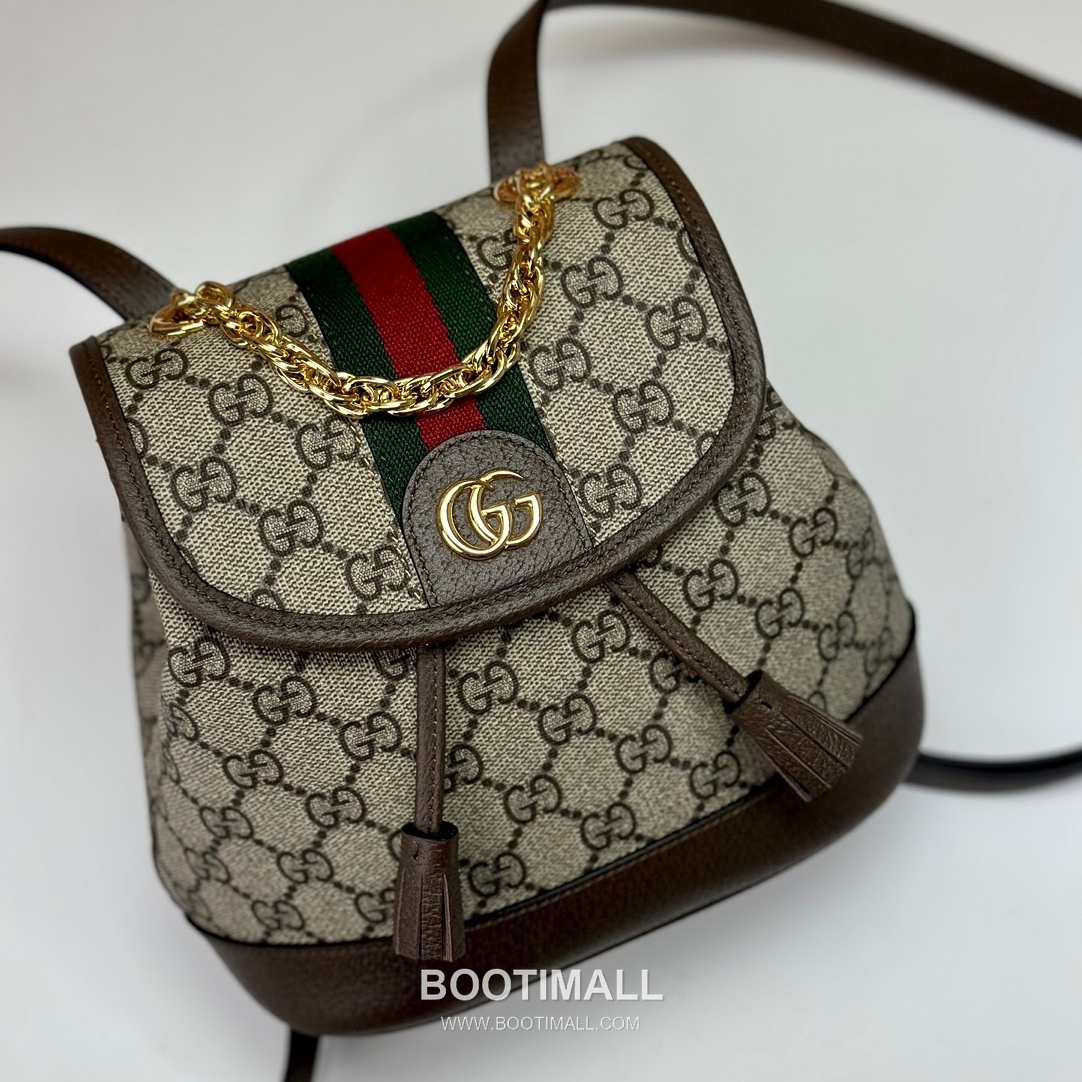 Gucci Ophidia GG Supreme Mini GG Canvas Beige Backpack 구찌 오피디아 GG 수프림 미니 캔버스 베이지 백팩 20.5cm 15