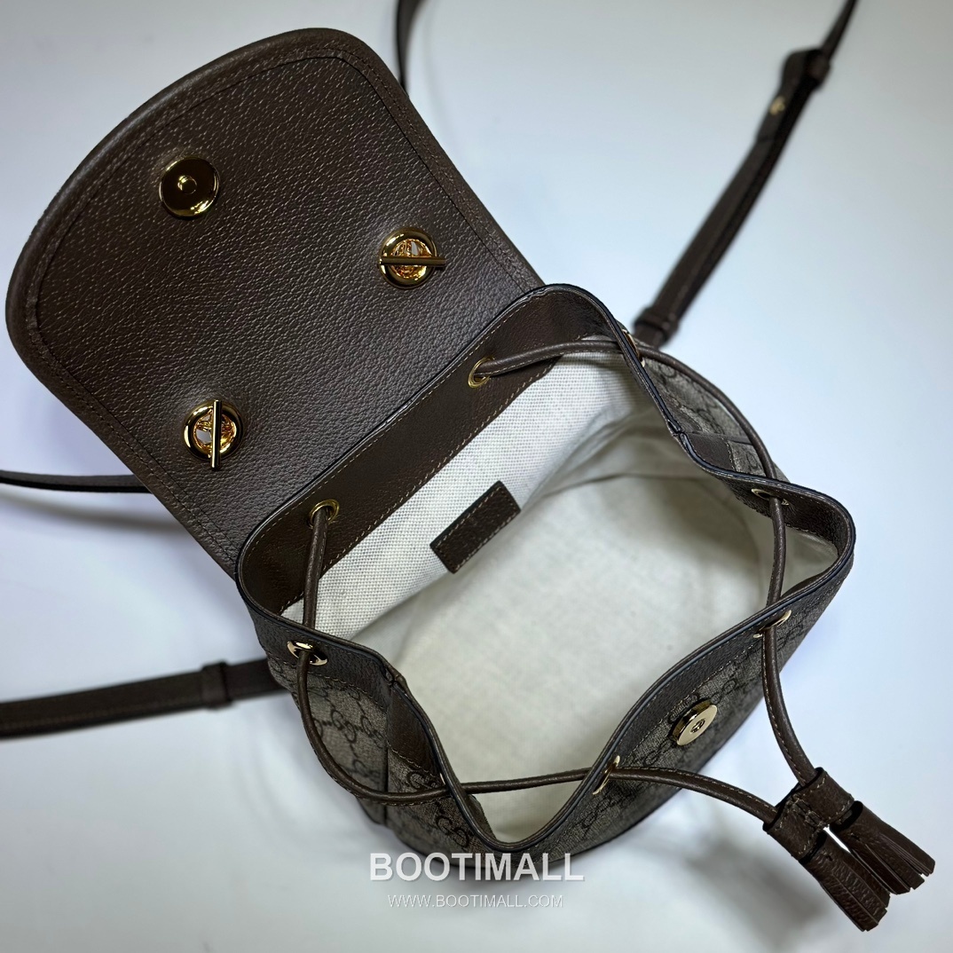 Gucci Ophidia GG Supreme Mini GG Canvas Beige Backpack 구찌 오피디아 GG 수프림 미니 캔버스 베이지 백팩 20.5cm 18