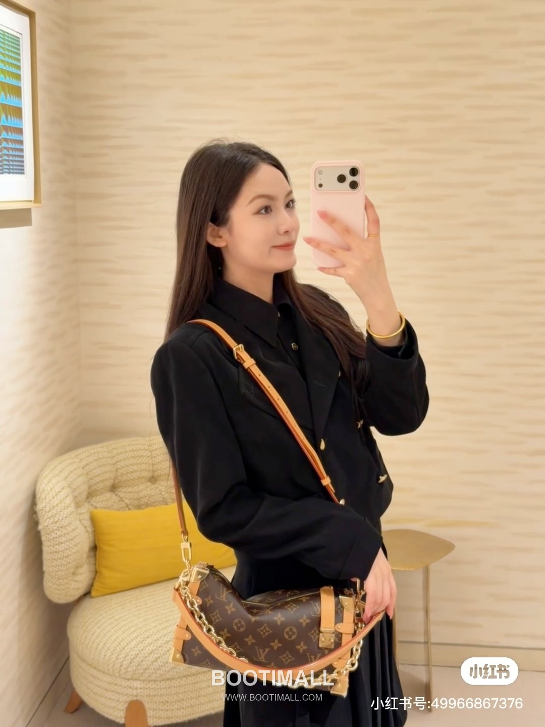 Louis Vuitton Side Trunk East West Monogram Canvas Brown Handbag 루이비통 사이드 트렁크 이스트 웨스트 모노그램 M28385 캔버스 브라운 핸드백 28cm 9
