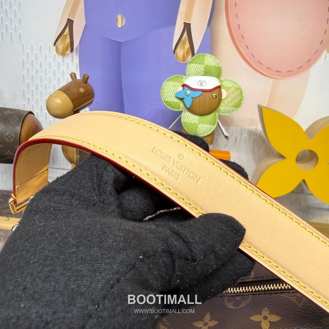 Louis Vuitton Side Trunk East West Monogram Canvas Brown Handbag 루이비통 사이드 트렁크 이스트 웨스트 모노그램 M28385 캔버스 브라운 핸드백 28cm 17