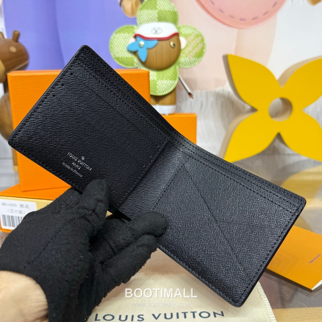 Louis Vuitton Multiple Damier Graphite Coated Canvas Black Wallet 루이비통 멀티플 다미에 그라파이트 코팅 캔버스 블랙 지갑 11.5cm 7