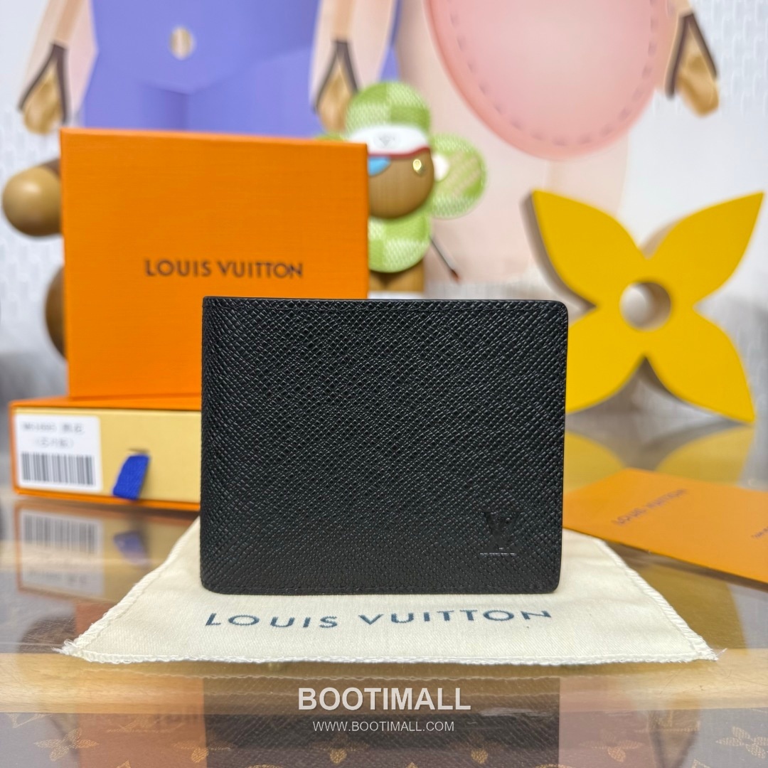 Louis Vuitton Multiple Damier Graphite Coated Canvas Black Wallet 루이비통 멀티플 다미에 그라파이트 코팅 캔버스 블랙 지갑 11.5cm 1