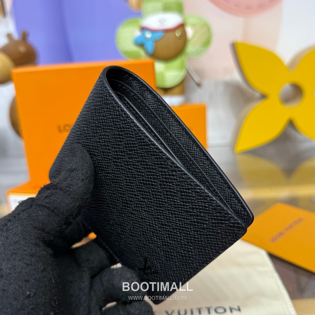 Louis Vuitton Multiple Damier Graphite Coated Canvas Black Wallet 루이비통 멀티플 다미에 그라파이트 코팅 캔버스 블랙 지갑 11.5cm 4