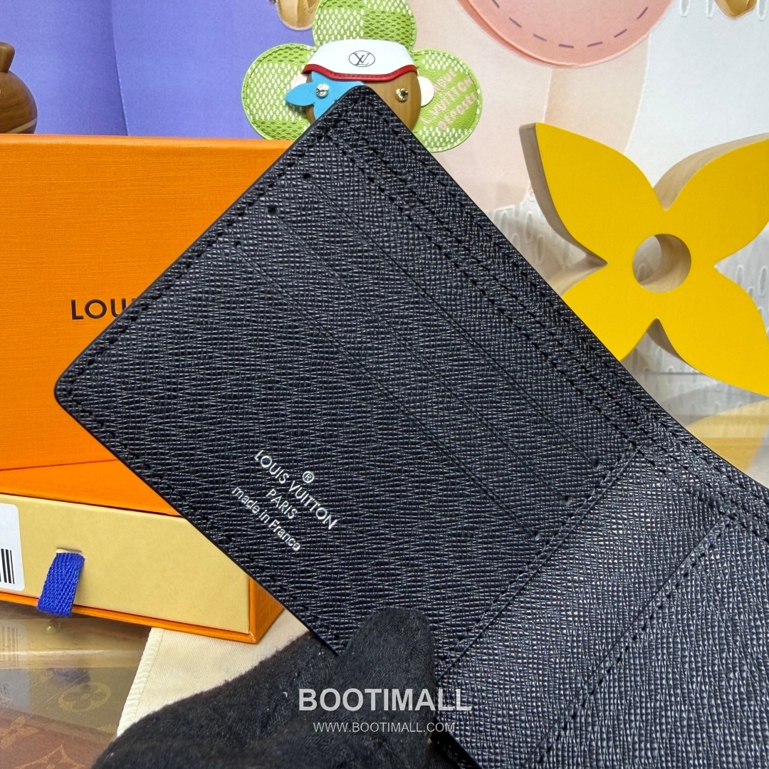 Louis Vuitton Multiple Damier Graphite Coated Canvas Black Wallet 루이비통 멀티플 다미에 그라파이트 코팅 캔버스 블랙 지갑 11.5cm 6