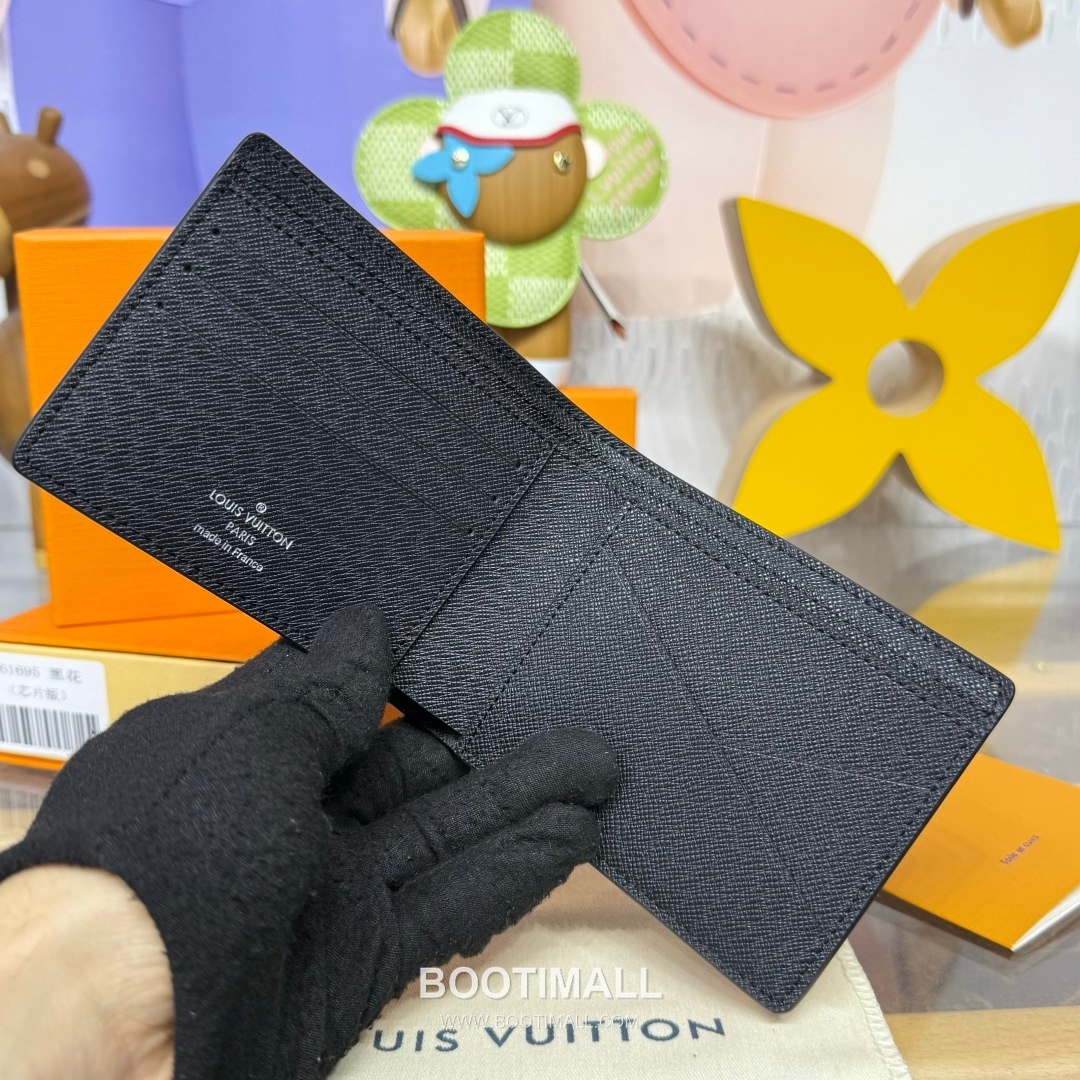 Louis Vuitton Multiple Damier Graphite Coated Canvas Black Wallet 루이비통 멀티플 다미에 그라파이트 코팅 캔버스 블랙 지갑 11.5cm 7