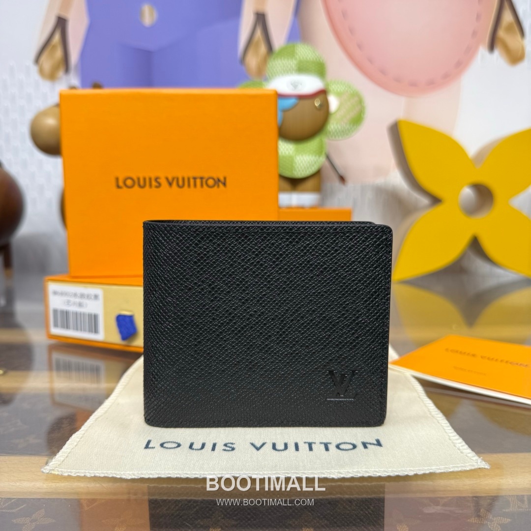 Louis Vuitton Multiple Damier Graphite Coated Canvas Black Bifold Wallet 루이비통 멀티플 다미에 그라파이트 M64002 코팅 캔버스 블랙 반지갑 11.5cm 1