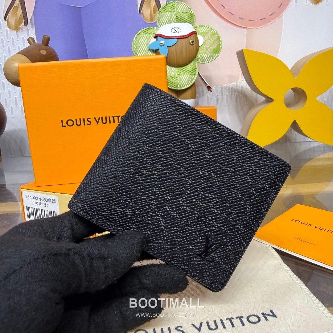 Louis Vuitton Multiple Damier Graphite Coated Canvas Black Bifold Wallet 루이비통 멀티플 다미에 그라파이트 M64002 코팅 캔버스 블랙 반지갑 11.5cm 3