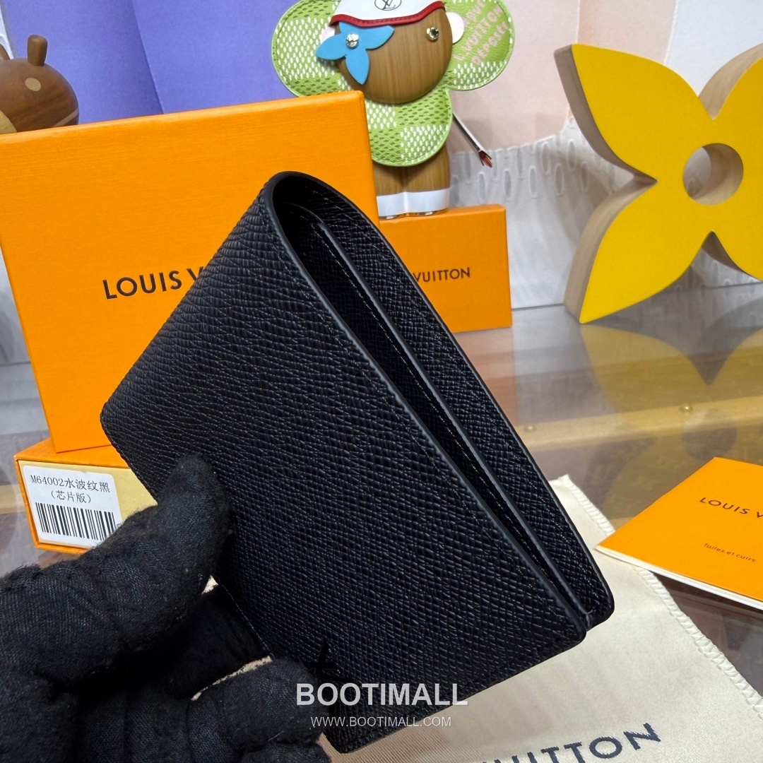 Louis Vuitton Multiple Damier Graphite Coated Canvas Black Bifold Wallet 루이비통 멀티플 다미에 그라파이트 M64002 코팅 캔버스 블랙 반지갑 11.5cm 4