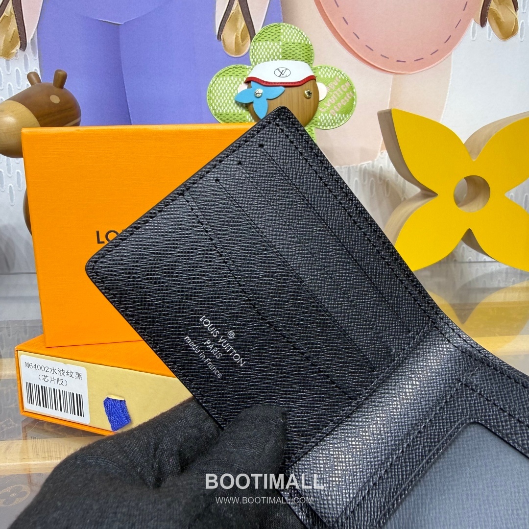 Louis Vuitton Multiple Damier Graphite Coated Canvas Black Bifold Wallet 루이비통 멀티플 다미에 그라파이트 M64002 코팅 캔버스 블랙 반지갑 11.5cm 6