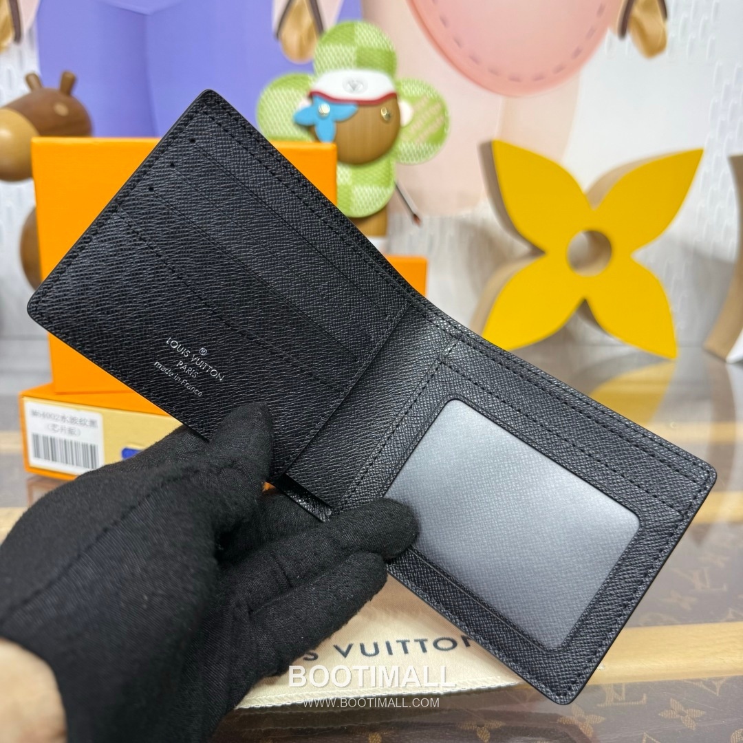 Louis Vuitton Multiple Damier Graphite Coated Canvas Black Bifold Wallet 루이비통 멀티플 다미에 그라파이트 M64002 코팅 캔버스 블랙 반지갑 11.5cm 7
