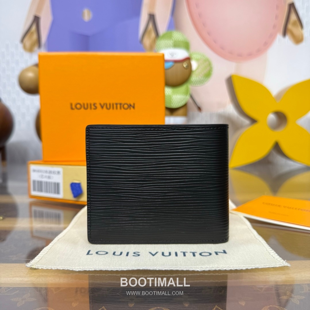 Louis Vuitton Multiple Damier Graphite Coated Canvas Black Bifold Wallet 루이비통 멀티플 다미에 그라파이트 M64002 코팅 캔버스 블랙 반지갑 11.5cm 2