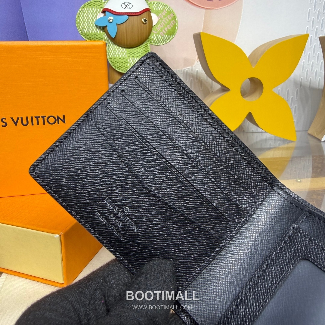 Louis Vuitton Multiple Damier Graphite Coated Canvas Black Bifold Wallet 루이비통 멀티플 다미에 그라파이트 M64002 코팅 캔버스 블랙 반지갑 11.5cm 6