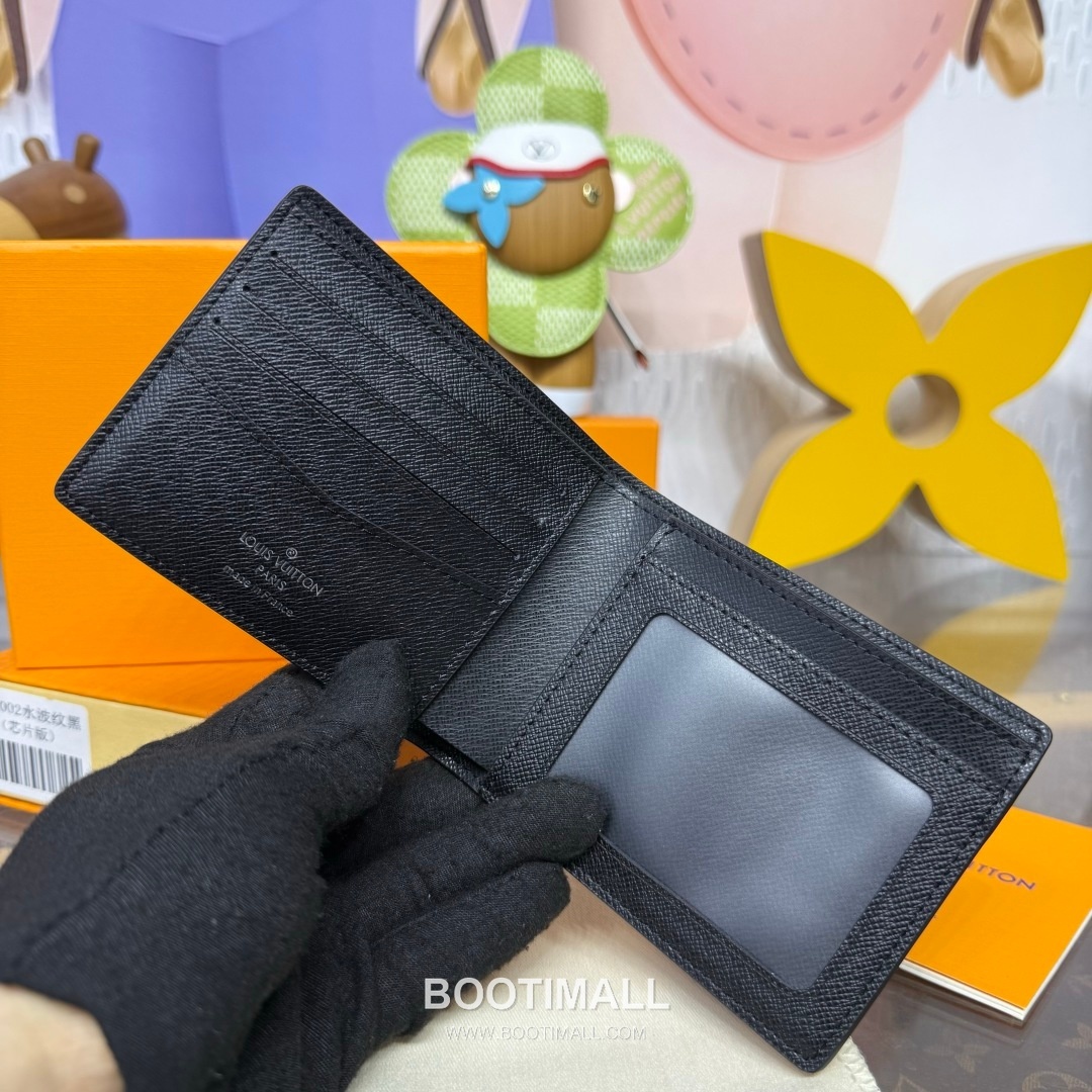 Louis Vuitton Multiple Damier Graphite Coated Canvas Black Bifold Wallet 루이비통 멀티플 다미에 그라파이트 M64002 코팅 캔버스 블랙 반지갑 11.5cm 7