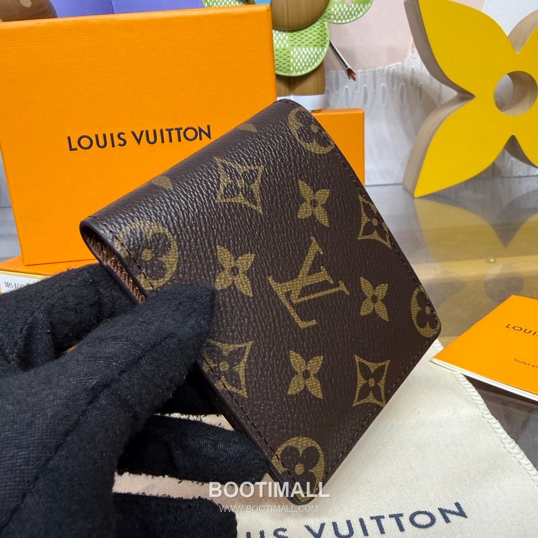 Louis Vuitton Damier Graphite Multiple Coated Canvas Black Bifold Wallet 루이비통 다미에 그라파이트 멀티플 M64002 코팅 캔버스 블랙 반지갑 11.5cm 4