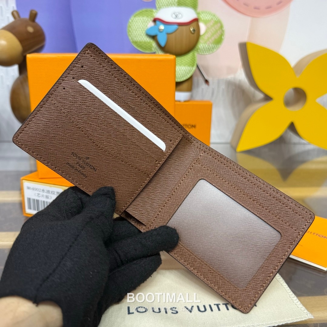 Louis Vuitton Damier Graphite Multiple Coated Canvas Black Bifold Wallet 루이비통 다미에 그라파이트 멀티플 M64002 코팅 캔버스 블랙 반지갑 11.5cm 7