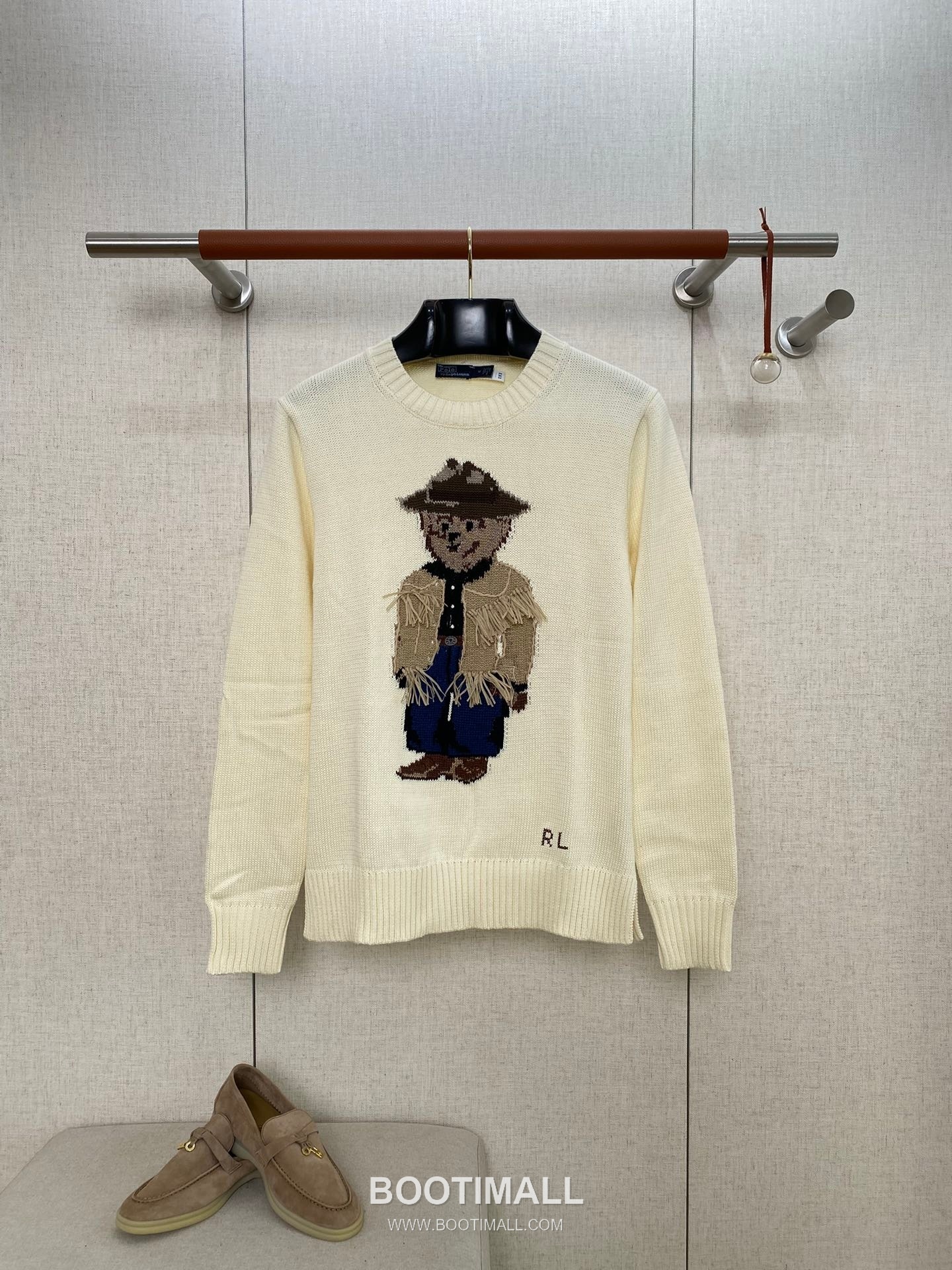 Ralph Lauren Polo Bear Crewneck Cotton White Sweater 랄프로렌 베어 폴로 크루넥 코튼 화이트 스웨터 4
