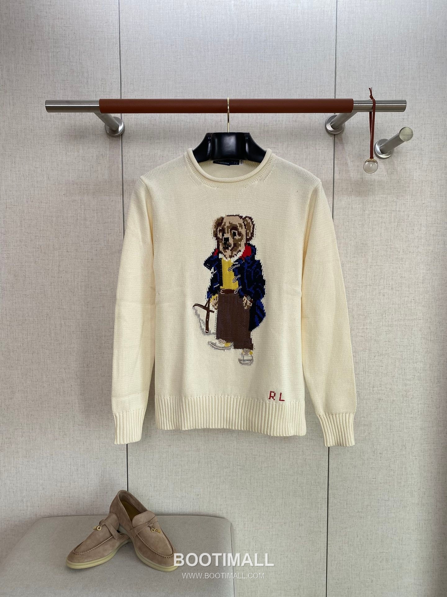 Ralph Lauren Polo Bear Crewneck Sweater Wool Cashmere Blend White Knitwear 랄프로렌 베어 폴로 크루넥 스웨터 8839088 울 캐시미어 혼방 화이트 니트 1