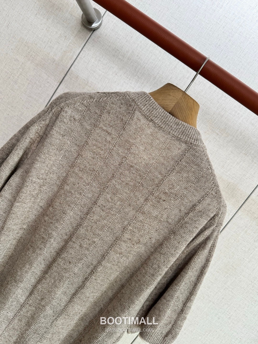 Brunello Cucinelli Linen-Cotton Knit Linen Cotton Beige Short Sleeve 브루넬로 쿠치넬리 리넨 코튼 니트 베이지 반팔 5