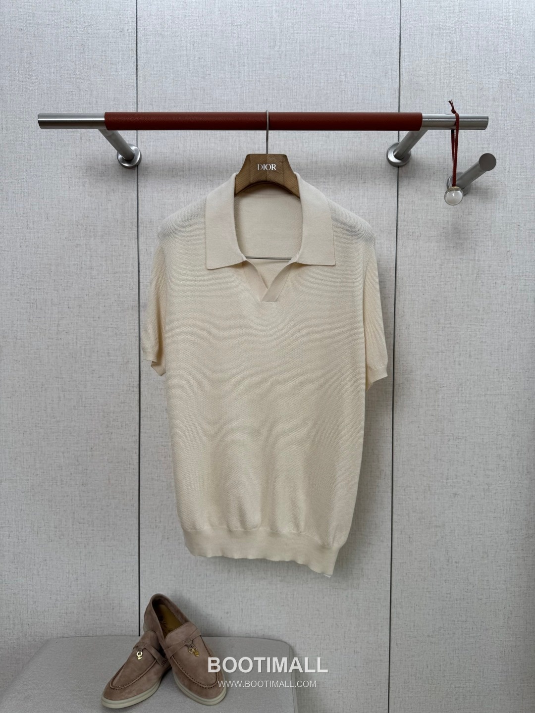 Ralph Lauren Silk Seagull-Collar Polo Mulberry Cotton Blend White Shirt 랄프로렌 베어 실크 시걸 칼라 폴로 뽕나무 코튼 블렌드 화이트 셔츠 1
