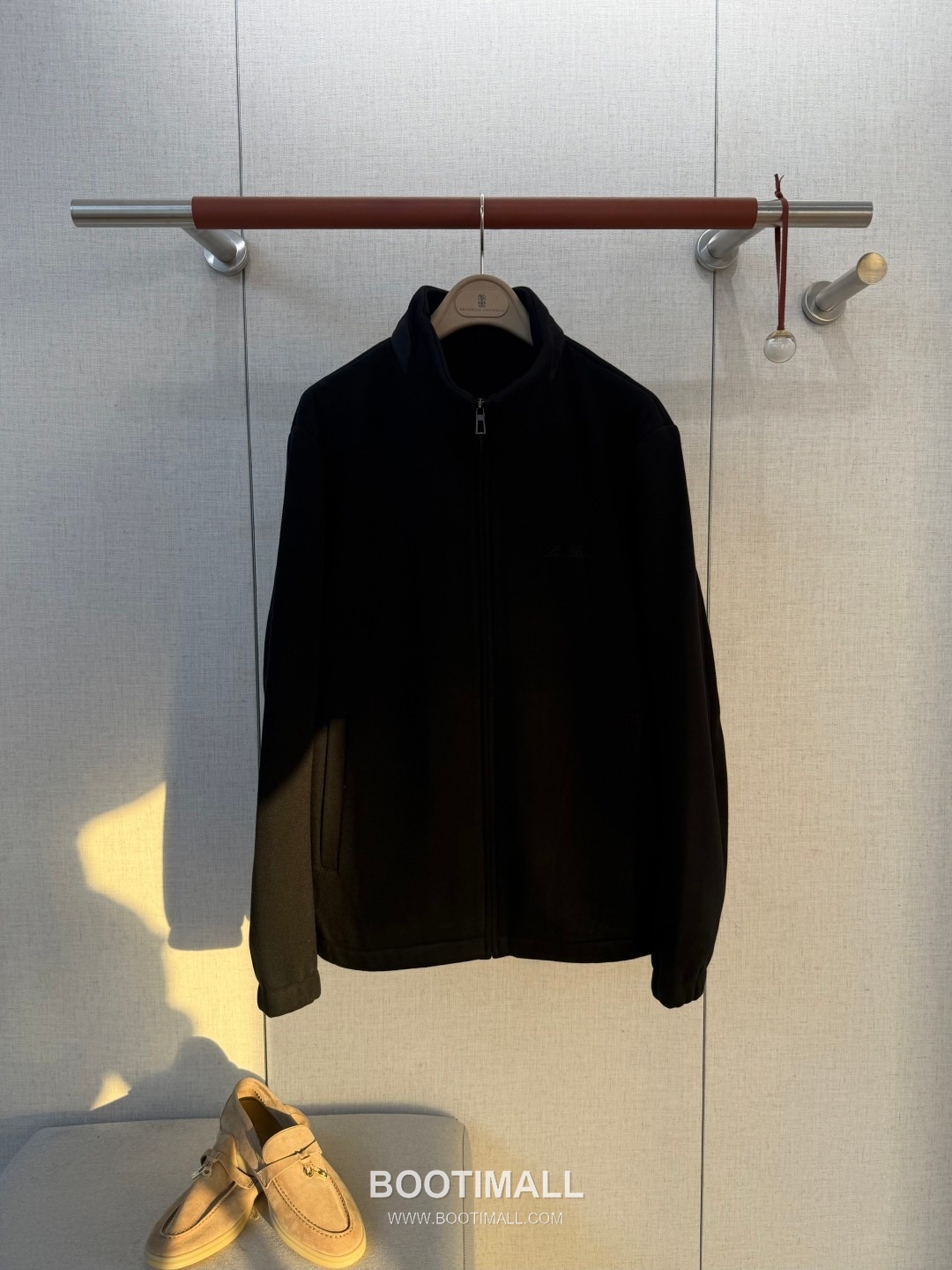 Loro Piana Cashmere Stand-Collar Outerwear Acetate Blend Gray Jacket 로로피아나 캐시미어 스탠드칼라 아우터 아세테이트 블렌드 그레이 재킷 1