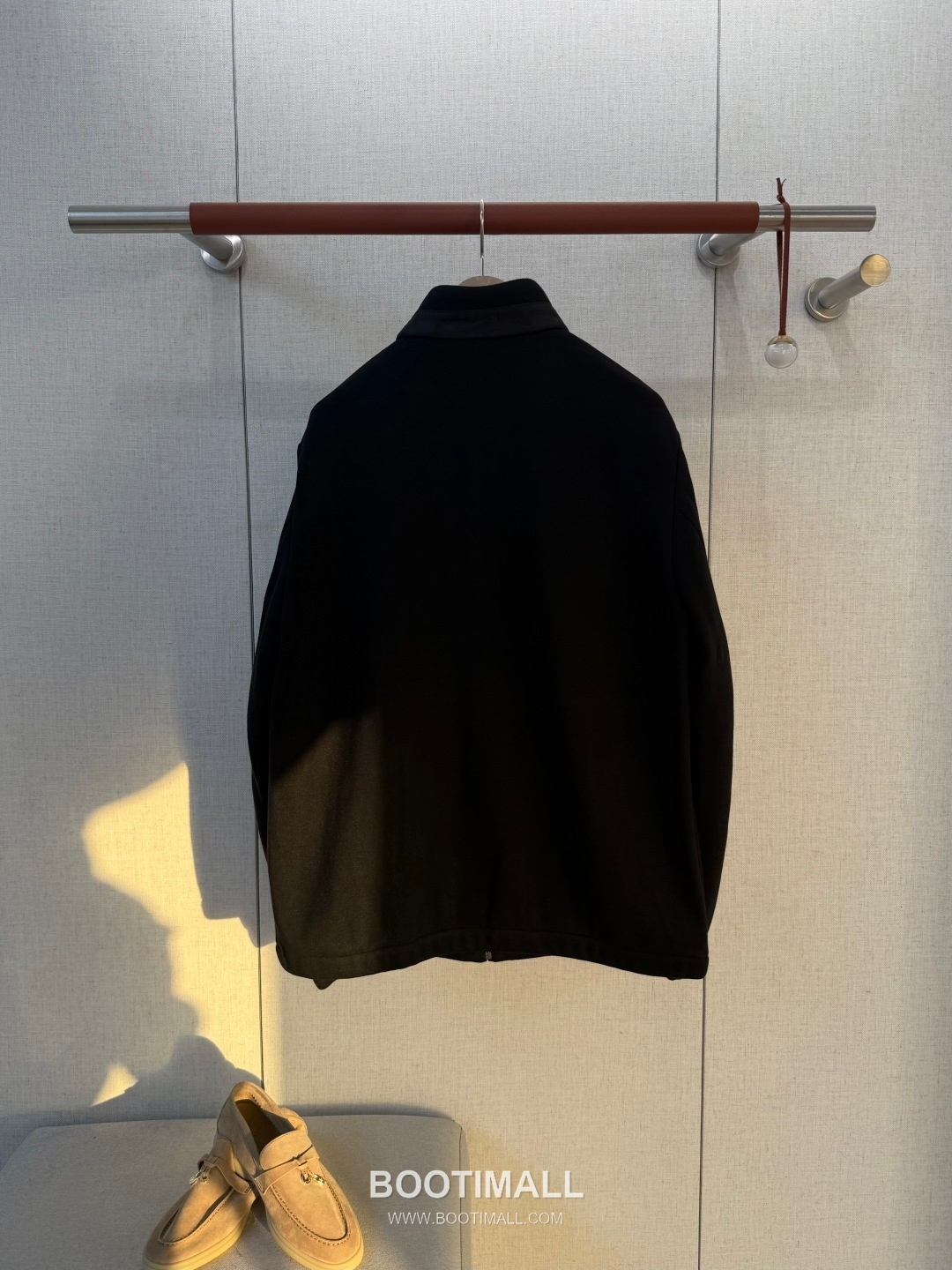 Loro Piana Cashmere Stand-Collar Outerwear Acetate Blend Gray Jacket 로로피아나 캐시미어 스탠드칼라 아우터 아세테이트 블렌드 그레이 재킷 2