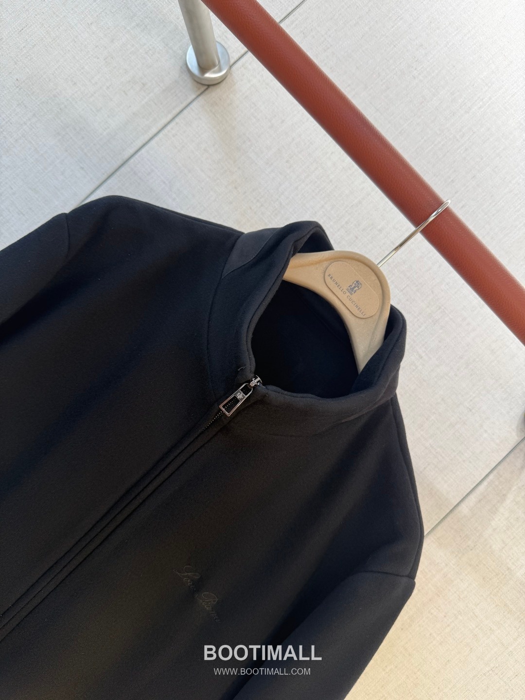 Loro Piana Cashmere Stand-Collar Outerwear Acetate Blend Gray Jacket 로로피아나 캐시미어 스탠드칼라 아우터 아세테이트 블렌드 그레이 재킷 3