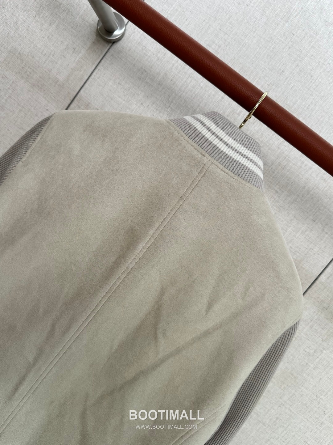 Brunello Cucinelli Varsity Snap Jacket Blend Fabric Beige 브루넬로 쿠치넬리 바시티 스냅 재킷 혼방 원단 베이지 5