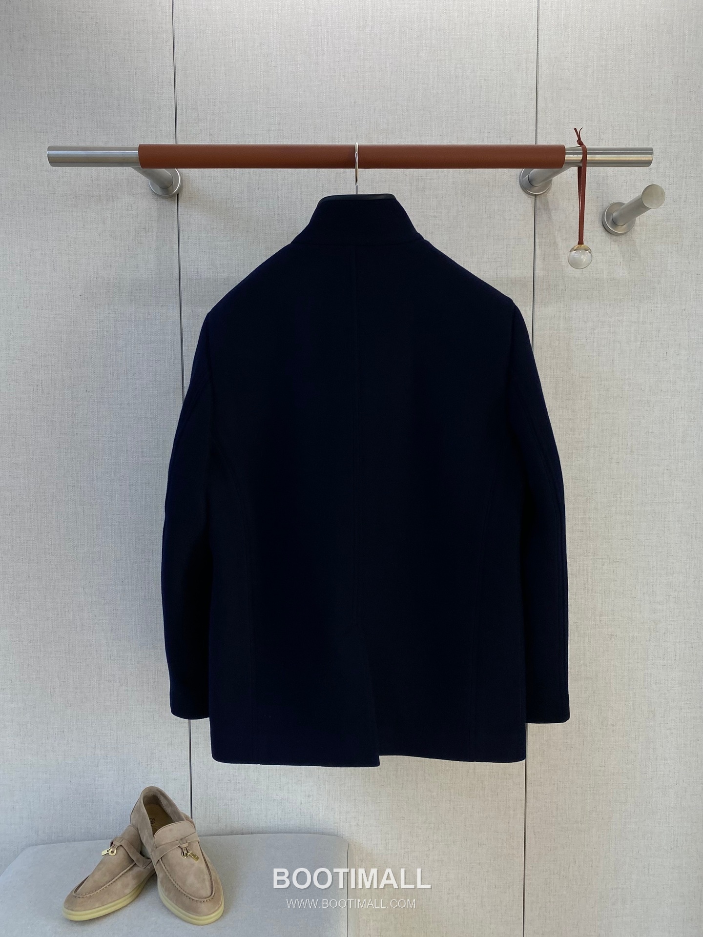 Loro Piana Stand Collar Outerwear Wool Blend Navy Jacket 로로피아나 스탠드 칼라 아우터 울 블렌드 네이비 자켓 2