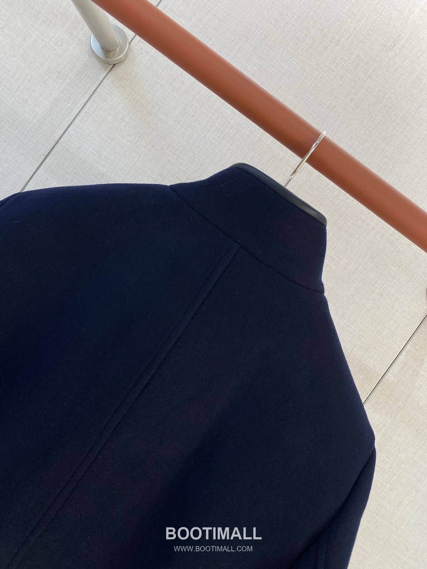 Loro Piana Stand Collar Outerwear Wool Blend Navy Jacket 로로피아나 스탠드 칼라 아우터 울 블렌드 네이비 자켓 5